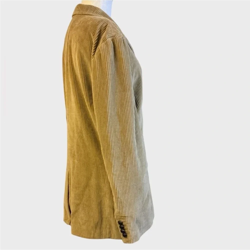 Vintage J.Crew Corduroy Sport Coat Blazer Tan Men’s Large Ivy Preppy